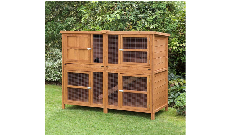 Kendal Outdoor Rabbit Hutch and Run
